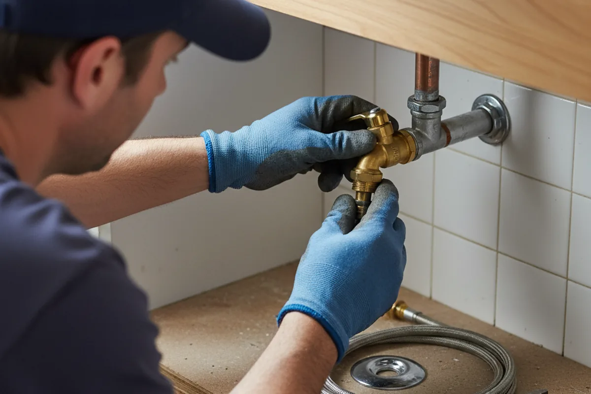 Shutoff valve and fitting work during Faucet and Fixture Repair in Green Road
